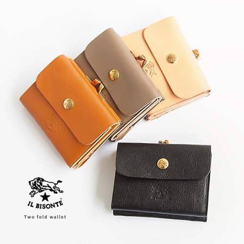 ◎◇【国内正規販売店】[54192-3-04440]IL BISONTE(イルビゾンテ) Two fold wallet/二つ折り財布RK