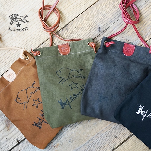 ◇【国内正規販売店】 IL BISONTE(イルビゾンテ) ショルダーバッグ(キャンバスショルダー)UI [54192-3-09120]
