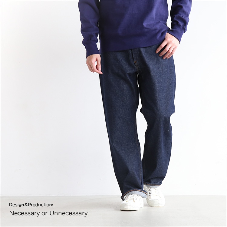 [90011482]NECESSARY or UNNECESSARY(ネセサリーオアアンネセサリー)UNIFORM FIT/デニムパンツfFGM