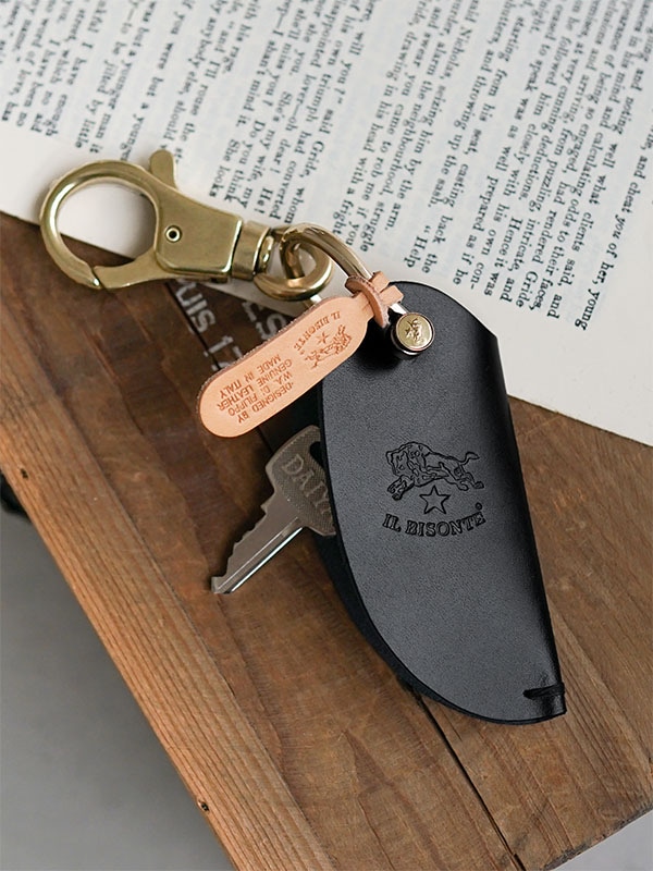 ◇【国内正規販売店】IL BISONTE(イルビゾンテ) ねじ式ホルダーキーケース/キーホルダー [5432409150]