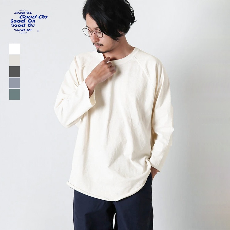 [GOLT-601P/C]GOOD ON(グッドオン)BASEBALL TEE/7分袖 ベースボールTシャツ【メール便対応可】