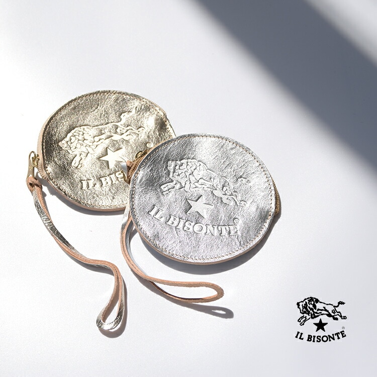 ◇【国内正規販売店】[54192-3-04641] IL BISONTE(イルビゾンテ) メタリックコインケース【メール便対応可・メール便送料無料】OE