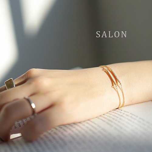 [TS40BT-064/TS40BT-065]SALON(サロン)2連ブレスレット【メール便対応可】O