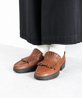 【SALE 50%OFF】 trippen(トリッペン) TIGER タイガー タッセルローファー レザーシューズ 牛革 本革 天然皮革 スリッポン レディース 靴 ブラック ブラウン 黒 茶 厚底 セール [TIGER-WAW]