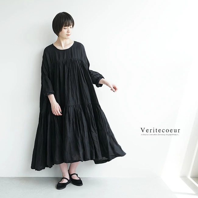 ◇[vc-2294]Veritecoeur(ヴェリテクール)ティアードワンピースuCRE