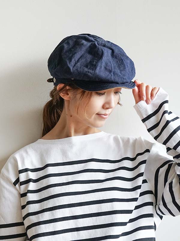 [DE-02]DECHO(デコー)BIKERS CAP/バイカーキャップ デニム【メール便対応可】