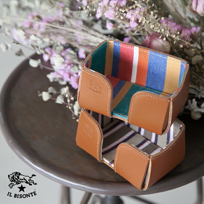 ◇【国内正規販売店】[54123-0-0598]IL BISONTE(イルビゾンテ)カードホルダー