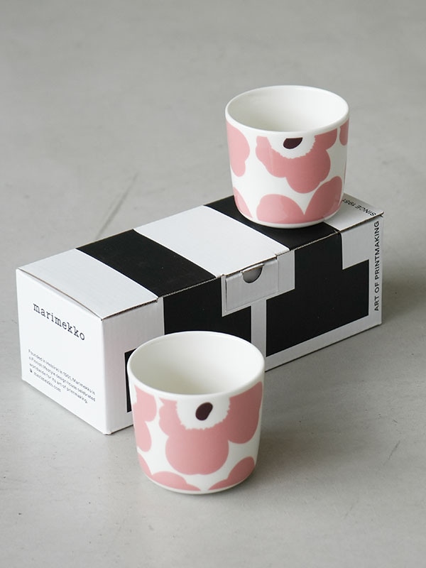 【国内正規販売店】[52229470637]marimekko(マリメッコ)Unikko コーヒーカップセット（ハンドルなし）