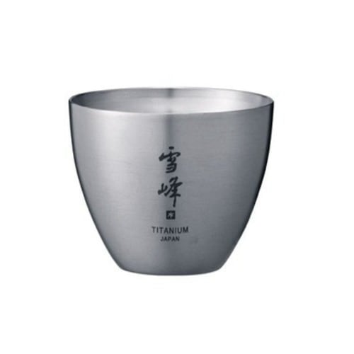 [tw-020]snow peak(スノーピーク)<br>お猪口　Titanium（チタニウム）【ラッピングキット適用外】