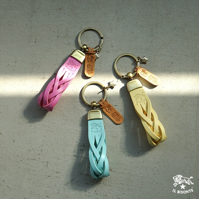 【国内正規販売店】IL BISONTE(イルビゾンテ)レザータッセルキーリング/2022SPRING SUMMER COLLECTION [54222304350]