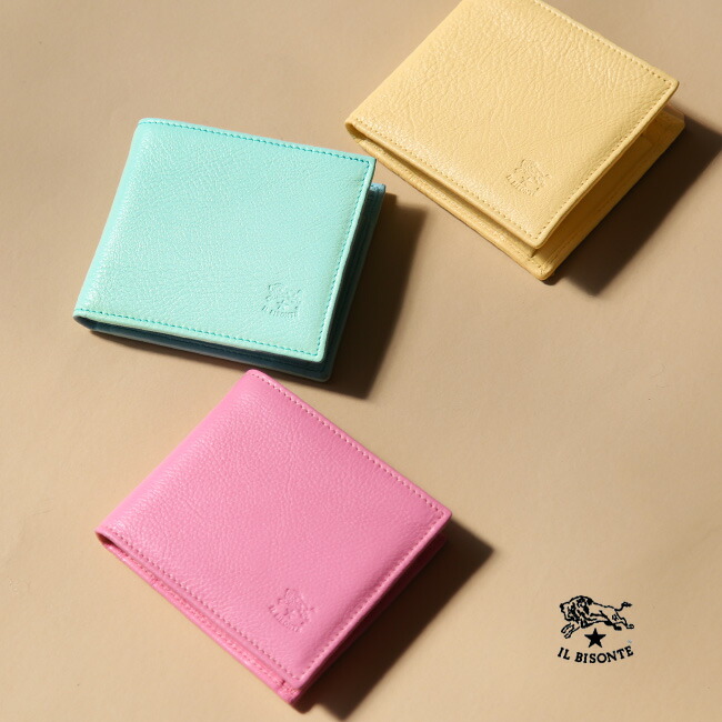 【国内正規販売店】[54222305940]IL BISONTE(イルビゾンテ)二つ折り財布/2022SPRING SUMMER COLLECTION