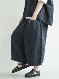[TB21242]tumugu(ツムグ) 別注色あり ソリトリネン8分丈パンツ