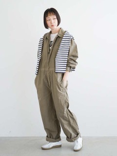 【SALE 50%OFF】 HARROW TOWN STORES(ハロータウンストアーズ)LT.CO PLAIN OVERDYED WORK OVERALLS WITH BACK POCKETオーバーダイワークオーバーオール セール [NHT2013VC]