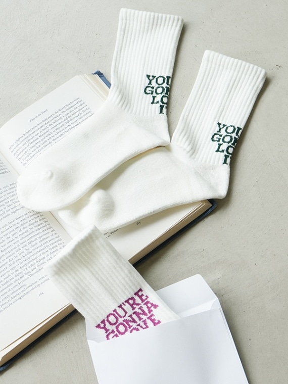 22SMSIT04]THE SHINZONE(ザ シンゾーン)LETTER SOCKS/レターソックス