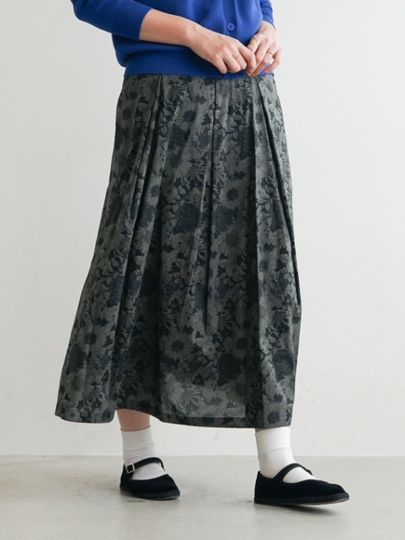 【40%OFF】[C21744] Sarahwear(サラウェア)-Megumi-Liberty Tuck Skirtリバティタックスカート 花柄スカート スウィム ダンクレア