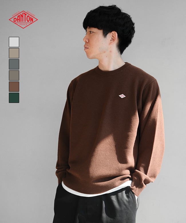 ◇DANTON(ダントン) CREW NECK P.O L/S(クルーネックプルオーバー