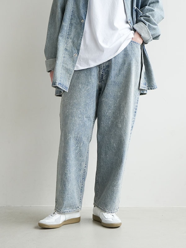 [TP2201F]tsuzuli(ツヅリ)EZ DENIM 5P PANTS(イージーデニム5ポケットパンツ)/デニム/レディース/メンズ/ユニセックス/ボトムス/ジーンズ