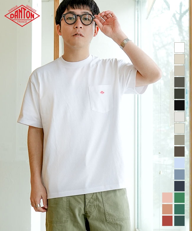 ◇[DT-C0198TCB]DANTON(ダントン) POCKET T-SHIRT(ポケットTシャツ) メンズ トップス 半袖Tシャツ 無地