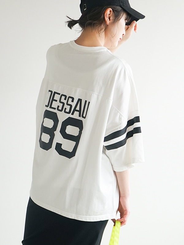 [FST01231U0001]F/CE.(エフシーイー)DESSAU FOOTBALL T(デッサウ フットボール)/七分袖/トップス/ロゴT