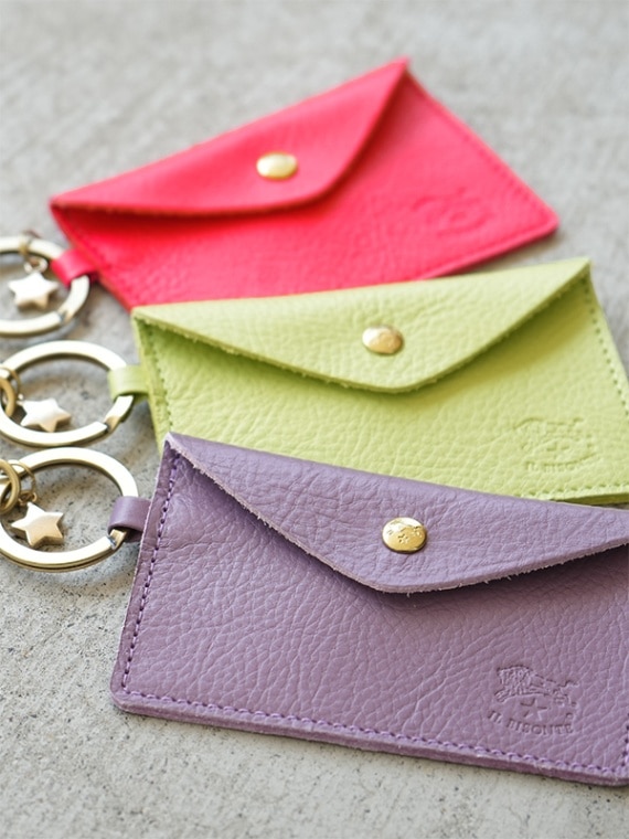 ◇【国内正規販売店】[54232305750]IL BISONTE(イルビゾンテ)カードケースキーリング 2023 SPRING SUMMER/コインケース/カードケース