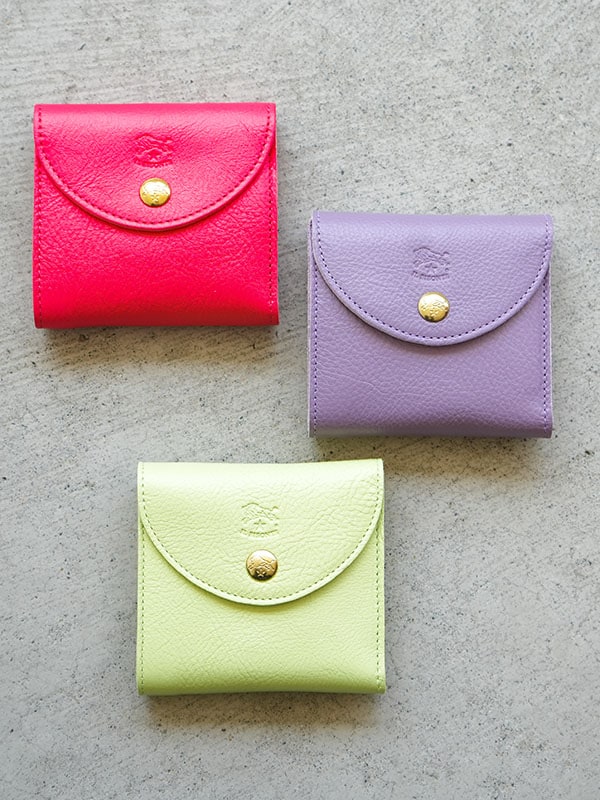 ◇【国内正規販売店】[54232306041]IL BISONTE(イルビゾンテ) 2023 SPRING SUMMER/ウォレット/二つ折りフラップ財布
