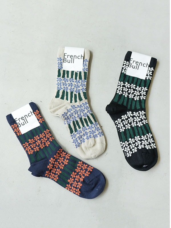 [11-23279]French bull(フレンチブル)プータルハソックス/靴下/花柄
