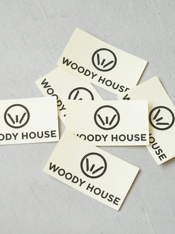 [stickers-4-7]WOODY HOUSE(ウッディーハウス)ORIGINAL STICKER-小-(オリジナルステッカー)/ロゴステッカー/シール【メール便対応可】