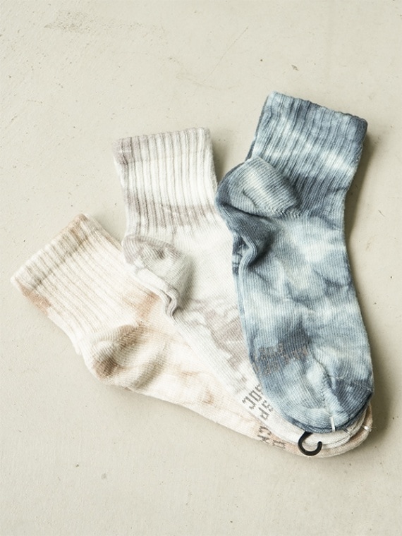 [kes021]KEE SPORTS(キースポーツ)3P TIE DYE STANDARD SOCKS/3足セット/メンズ靴下/ソックス