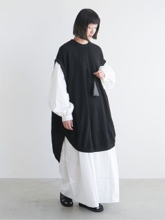 [RB-FR1203TT]FIRMUM(フィルマム)サーマルワッフルニットタンクトップ/ベスト/ノースリーブ/プルオーバー/チュニック/ミドル丈