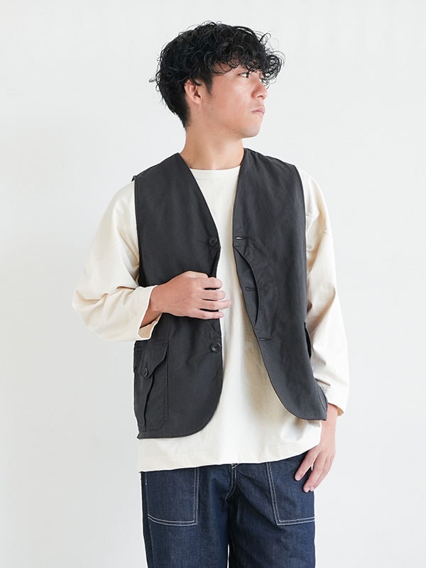 [cruiser-vest(Reversed Sateen)] WORKERS(ワーカーズ)Cruiser Vest/Reversed Sateen(クルーザーベスト/リバースドサテン)/メンズ/ベスト