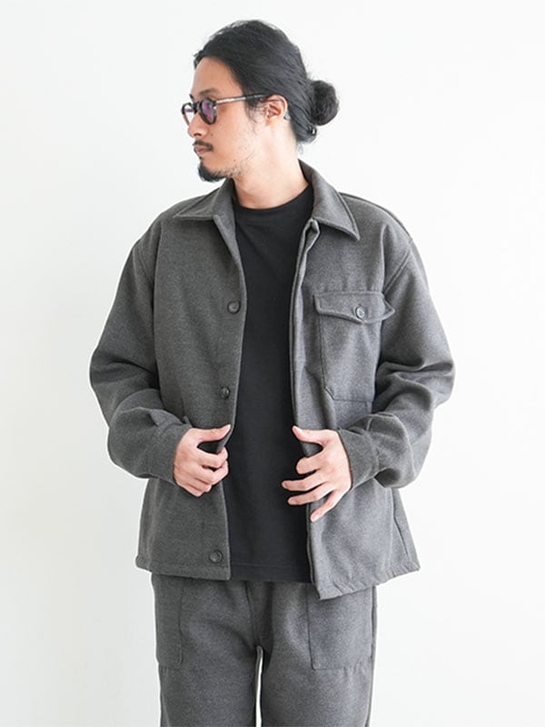 【 50%OFF】[blouson-velour-gy]MASSAUA(マッサワ)Bblouson Velour GY(ブルゾン/ベロア/グレー)