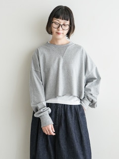 【SALE 50%OFF】◇SOLAMONAT(ソラモナ) ペンネ天竺ショートプルオーバー/スウェット/トレーナー/トップス/レディース【日本製】 セール [SMA-PEN-SHORT-PO]