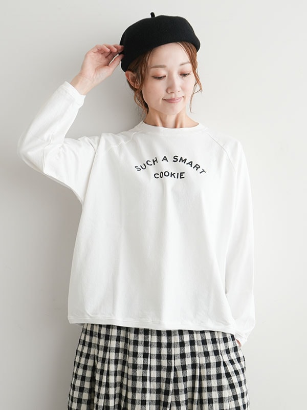 PACIFIC PARK STORE(パシフィックパークストア) 17/1 BD天竺ラグランスリーブ プリントプルオーバー