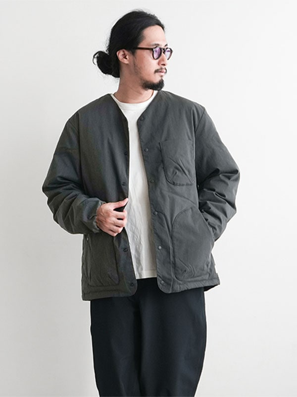 【 30%OFF】[ND2241-1B302]NANGA(ナンガ) TAKIBI RIPSTOP INNER DOWN CARDIGAN タキビリップストップインナーダウンカーディガン