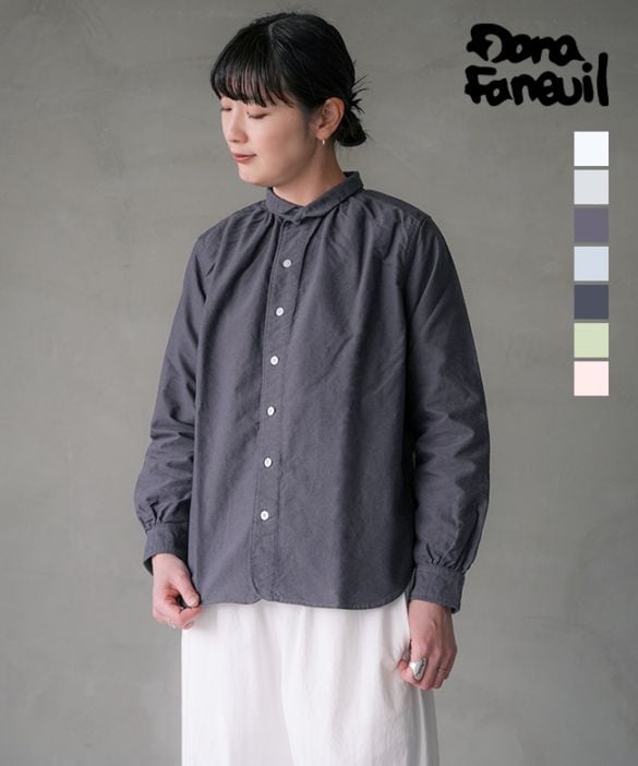 [D-6323122]DANA FANEUIL(ダナファヌル) エアタンオックス オックスフォードシャツ トップス レディース ブラウス