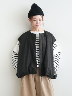 ◇solamonat poche(ソラモナポッシェ) バルーンダウンベスト レディース ジレ アウター [poche-baloon-down-vt]