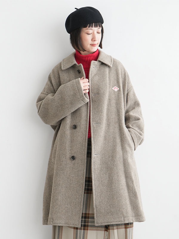 【 30%OFF】◇[DT-A0388WLP] DANTON(ダントン)WOOL LIGHT PILE  LONG COAT ウールライトパイル ロングコート ステンカラー レディース アウター ジャケット 上着