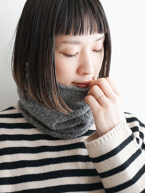 [2303-021]crepuscule(クレプスキュール) Neck Warmer ネックウォーマー ユニセックス スヌード