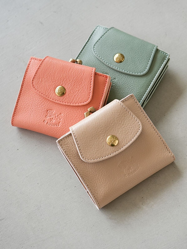 ◇【国内正規販売店】[54232309941] IL BISONTE(イルビゾンテ)  ウォレット がま口折り財布