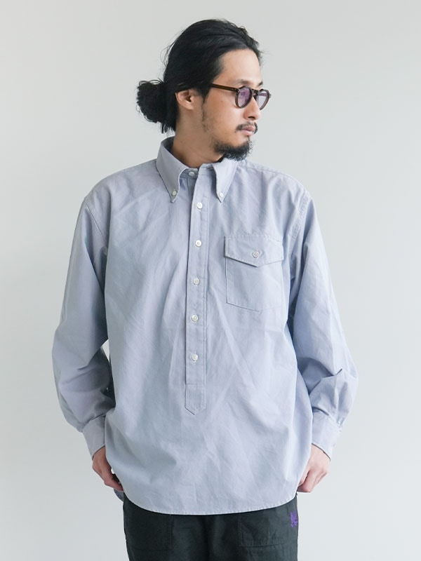 [OR063]ENGINEERED GARMENTS(エンジニアド ガーメンツ) IVY BD SHIRT - COTTON IRIDESCENT アイビーボタンダウンシャツ - コットンイリディセント