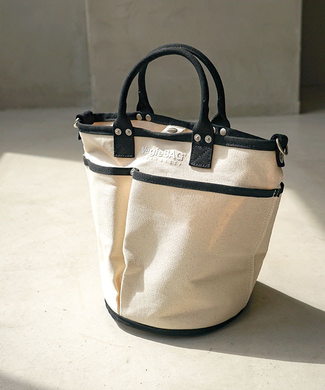 [VCS-24104]VegieBAG(べジバッグ) Bi BUCKET(バケット) ショルダーバッグ トート  キャンバス 2way