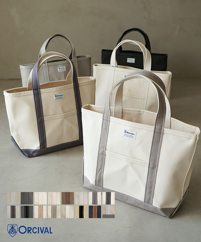 [OR-H0284KWC] ORCIVAL(オーチバル/オーシバル) キャンバストートバッグM