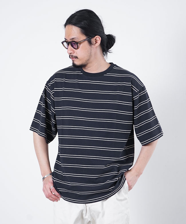 [KS24SCS10]KAPTAIN SUNSHINE(キャプテンサンシャイン) Hard Twisted Border Jersey S/S Tee メンズ トップス Tシャツ カットソー