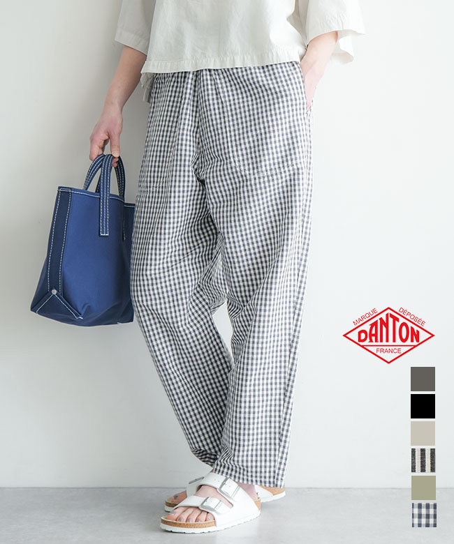 ◇[JD-2540WEL] DANTON(ダントン) COTTON LINEN WEATHER EASY PANTS コットンリネンウェザーイージーパンツ ボトムス ワイドパンツ レディース