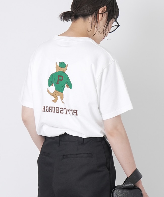 【SALE 30%OFF】Pherrow's(フェローズ) PITTSBURGH 半袖プリントTシャツ セール [24S-PT6]