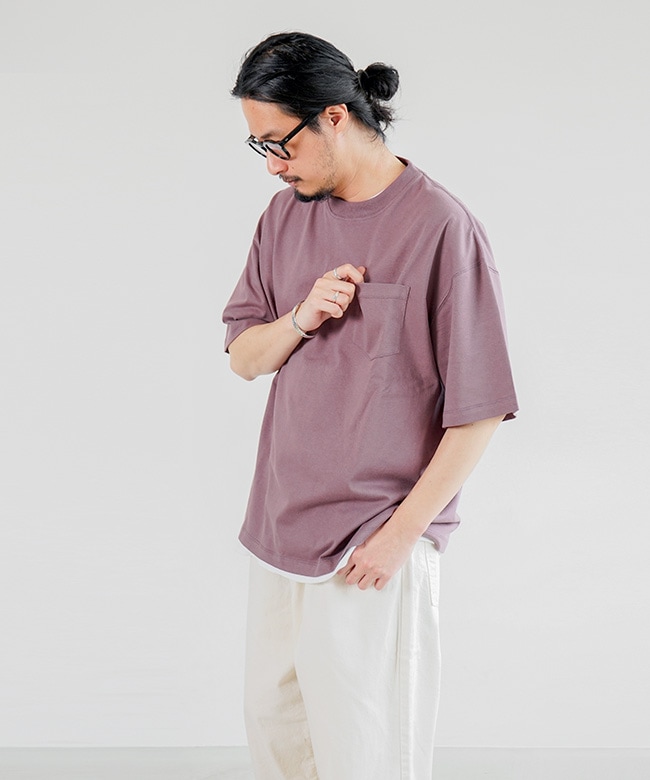 [ACS-C001-P]alvana(アルヴァナ/アルバナ) WOODY別注 空紡 S/S POCKET TEE SHIRTS ショートスリーブポケットTシャツ