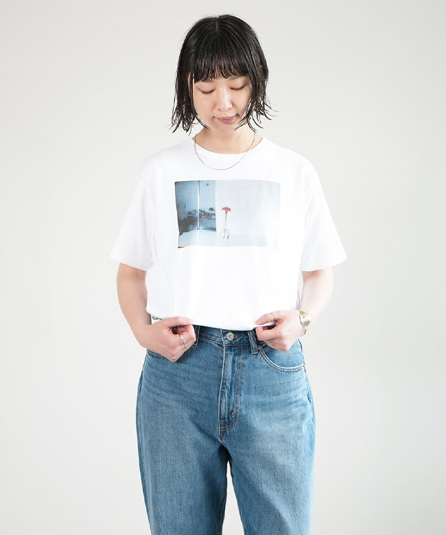 [MEY-1836]MEYAME(メヤメ) PHOTO TEE(A) フォトTシャツ レディース トップス 半袖 【メール便対応可】