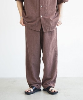 【SALE 50%OFF】[A4S-N001W]alvana(アルヴァナ/アルバナ) Handspun hemp easy pant ハンドスパンヘンプイージーパンツ  セール