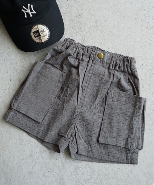 【SALE 30%OFF】[P323034]p.premier(ピードットプルミエ)/F.O.KIDS(エフオーキッズ) BIGポケットハーフパンツ/90/100/110/120/130/140 セール
