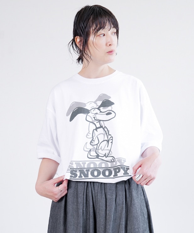 [JT242C01]JOHNBULL(ジョンブル) PEANUTS SNOOPY Tシャツ トップス  カットソー レディース